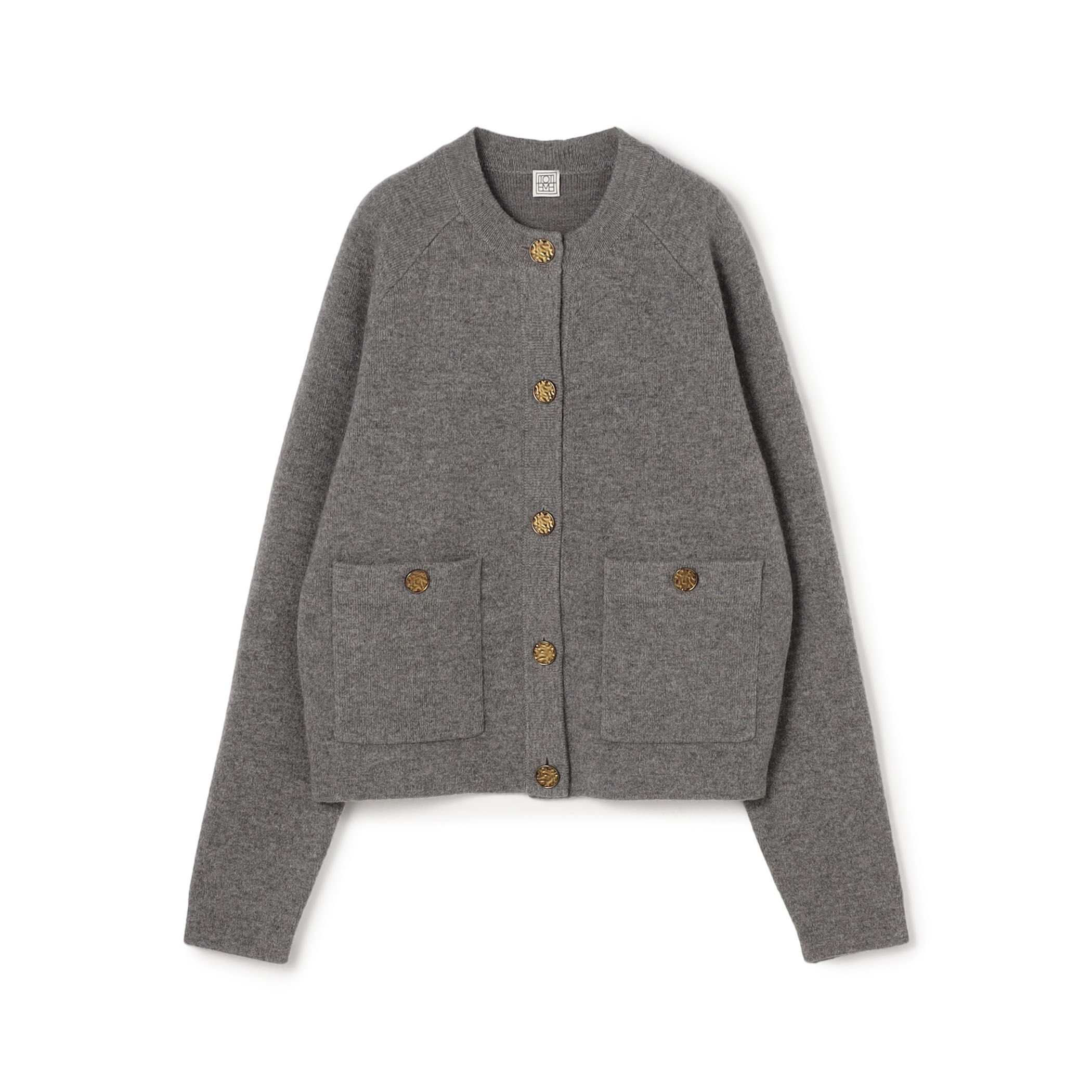 TOTEME Hammered button クルーネックカーディガン｜トゥモローランド