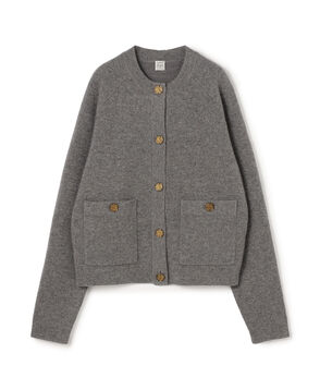 TOTEME Hammered button クルーネックカーディガン