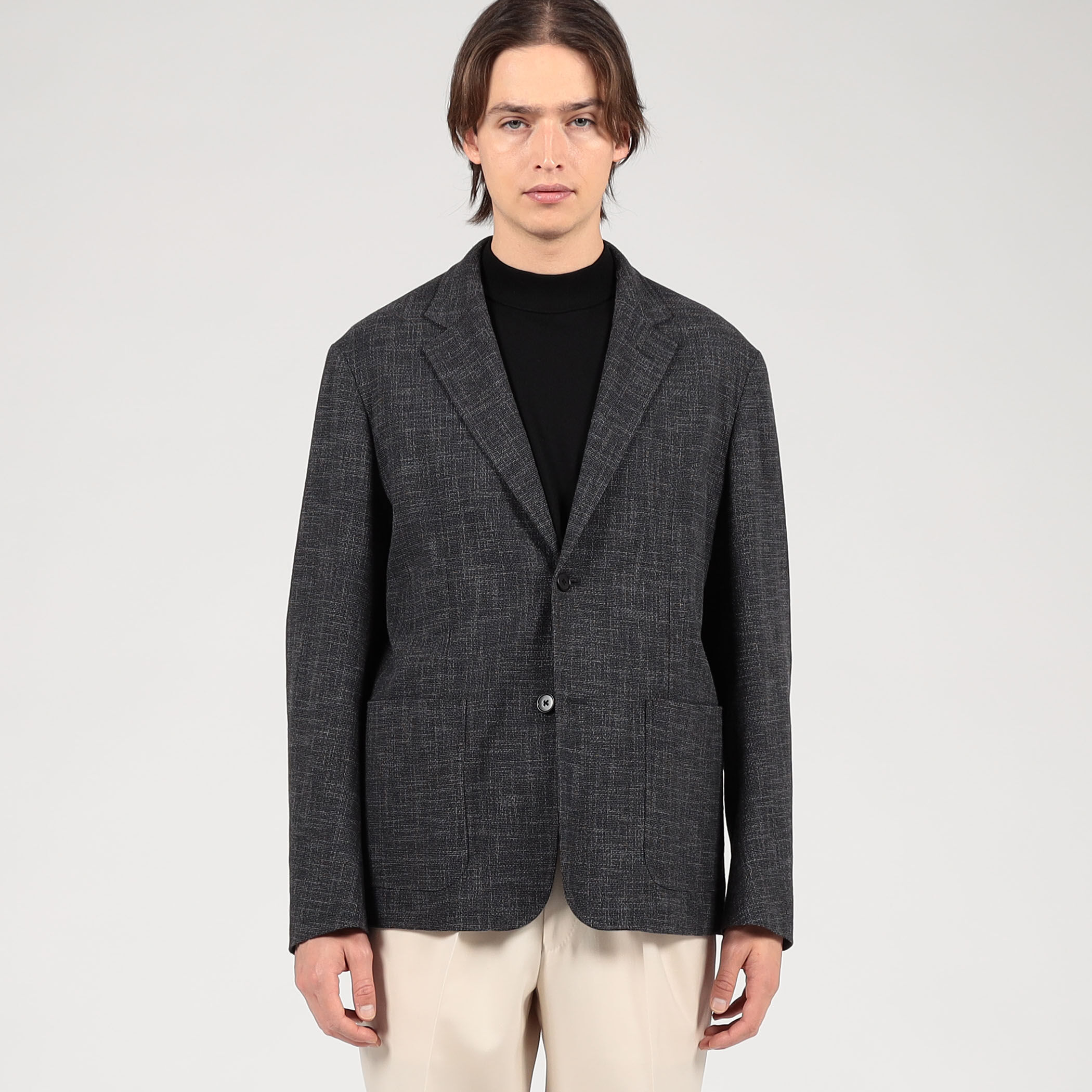 ウールシルクナイロン シングルブレステッド 2Bジャケット CARLO BARBERA｜トゥモローランド 公式通販