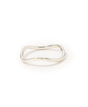 le solides simple wavy リング