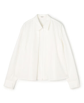 【WEB先行予約】コットンタイプライター ジップブラウス