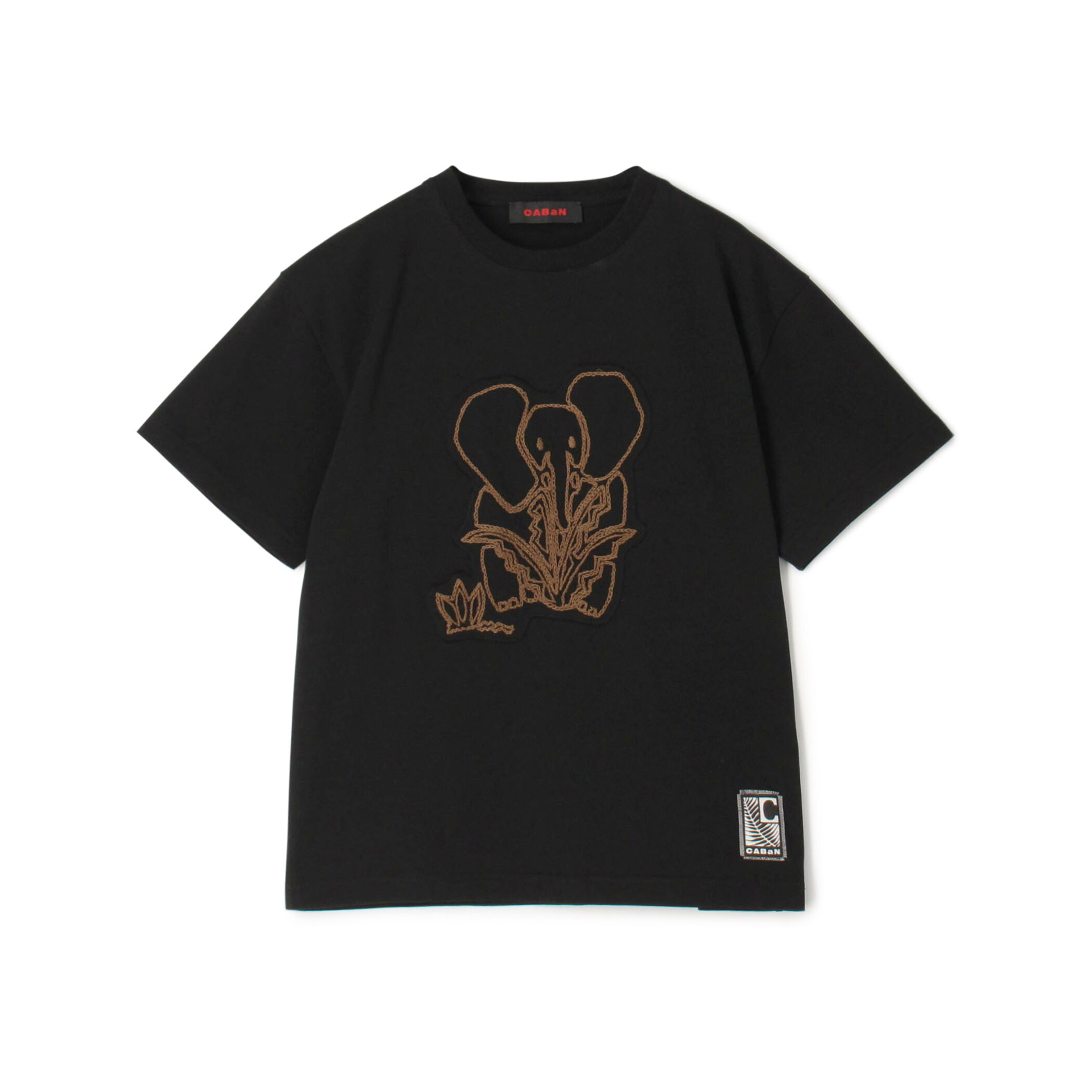 ドライスビンコットン ELEPHANTエンブロイダリー Tシャツ