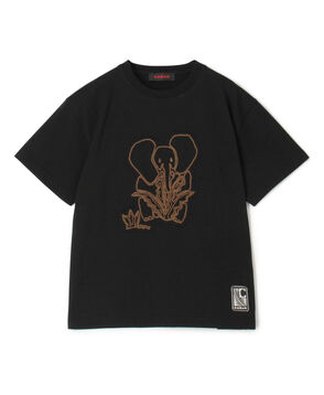 ドライスビンコットン ELEPHANTエンブロイダリー Tシャツ