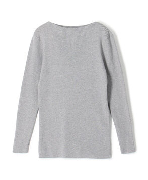 ギザコットンリブ ボートネックプルオーバー