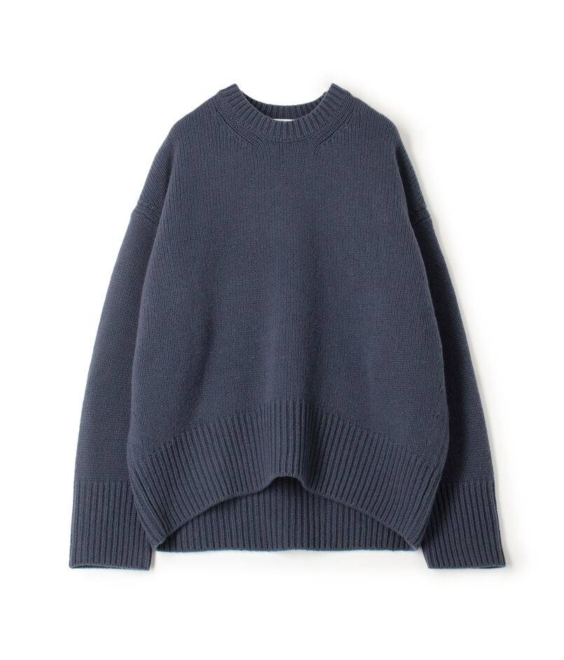 ファインウール クルーネックプルオーバー