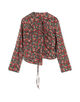 スプリングリバティプリント ギャザーブラウス