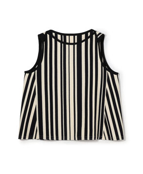 ランダムストライプラッセル ノースリーブプルオーバー