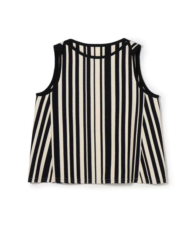 ランダムストライプラッセル ノースリーブプルオーバー