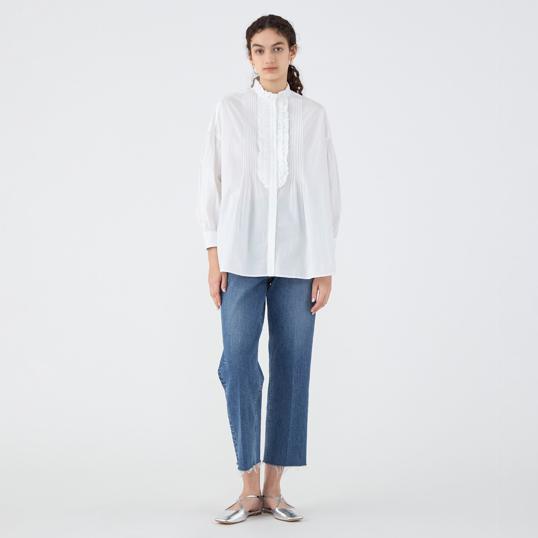 別注】ne Quittez pas BLACK FRILL COLLAR シャツ 別注】ne Quittez pas BLACK FRILL COLLAR シャツ