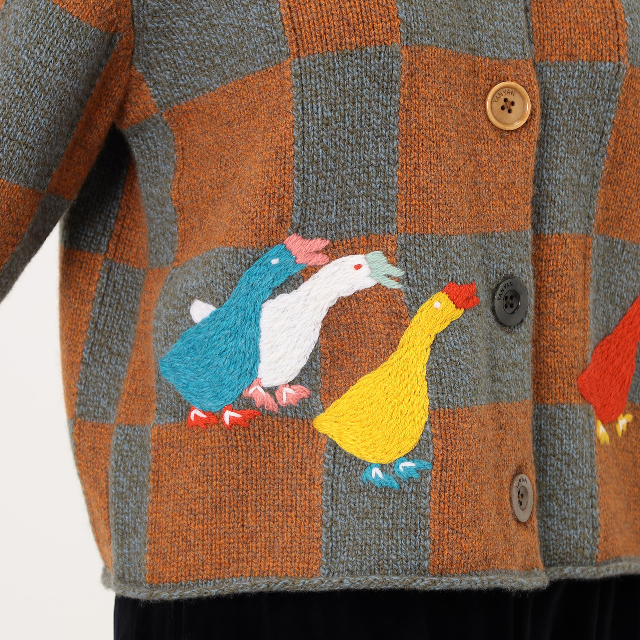 YANYAN CHECK CARDIGAN チェックカーディガン｜トゥモローランド 公式