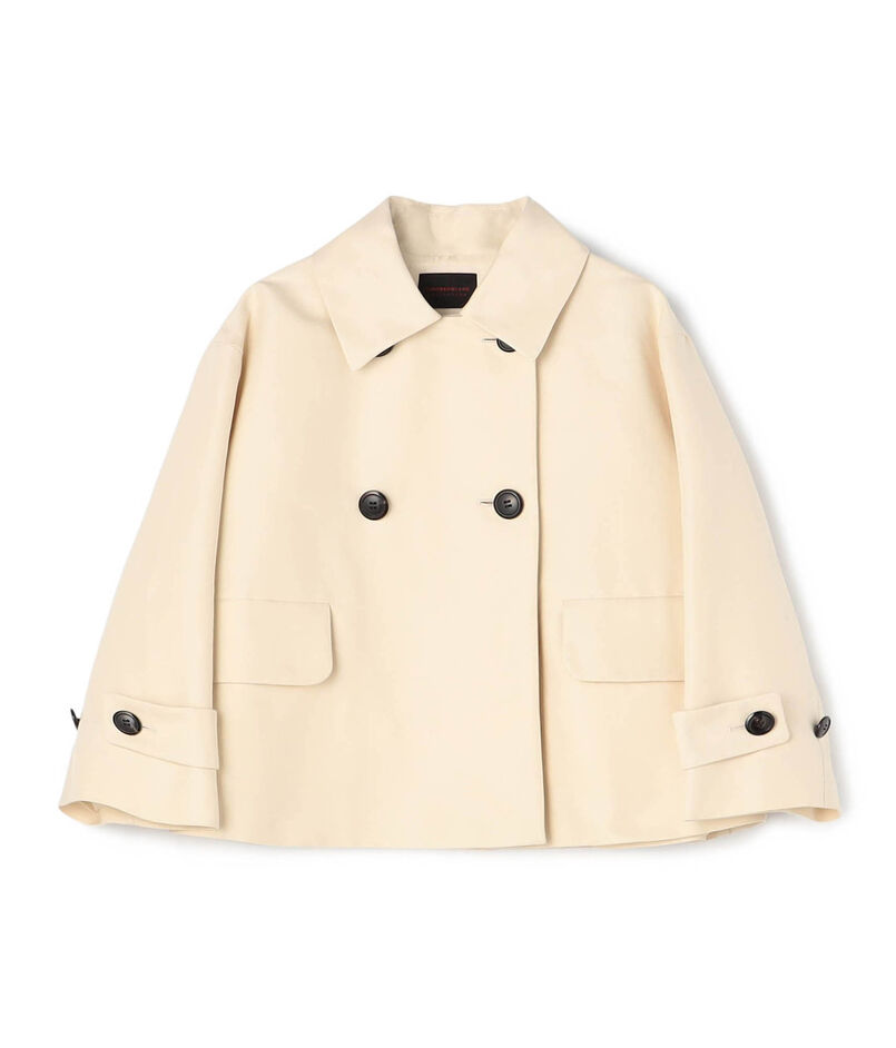 コットンシルクグログラン トラペーズジャケット