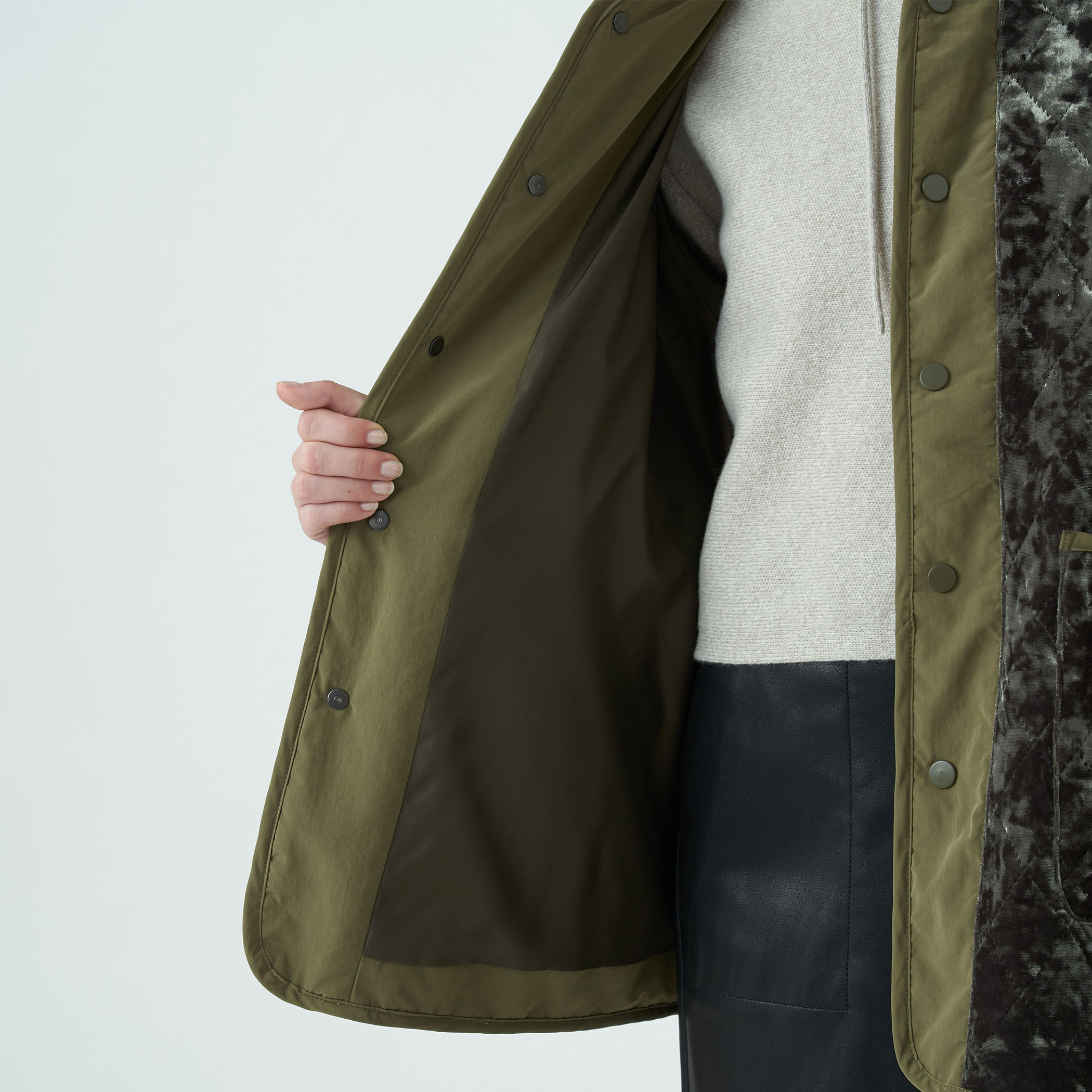 ポリエステルベロア キルティングジャケット｜トゥモローランド 公式通販