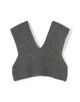 HYKE RIBBED CROPPED VEST