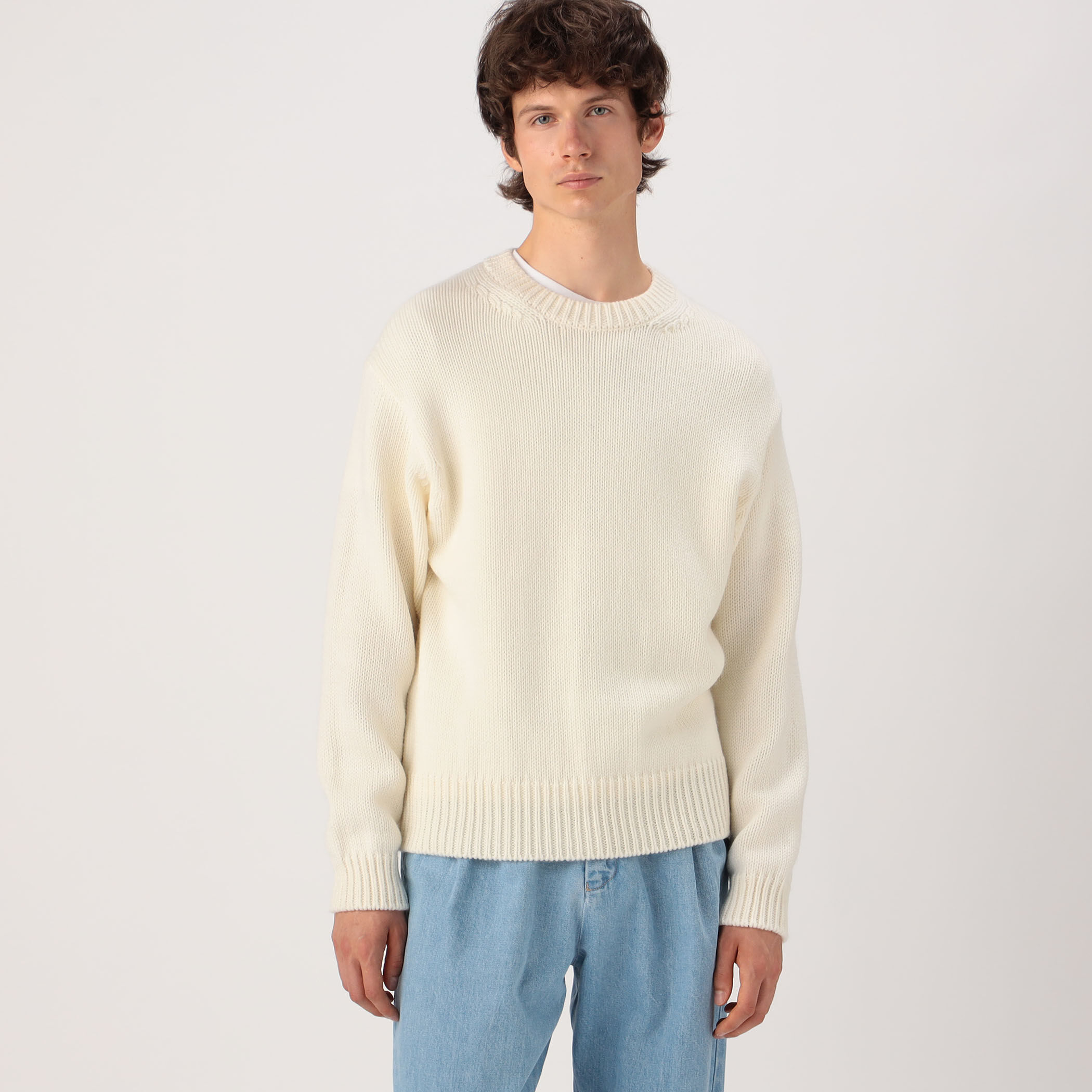 GALERIE VIE（ギャルリー ヴィー）の「ファインウーステッド クルーネックプルオーバー（ニット/セーター）」 - WEAR