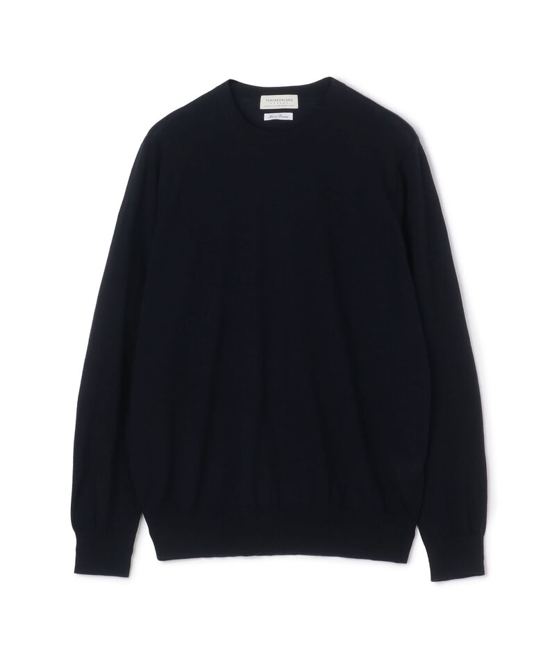 TOMORROWLAND tricot スーパーファインメリノウール クルーネックプルオーバー S-WOOL