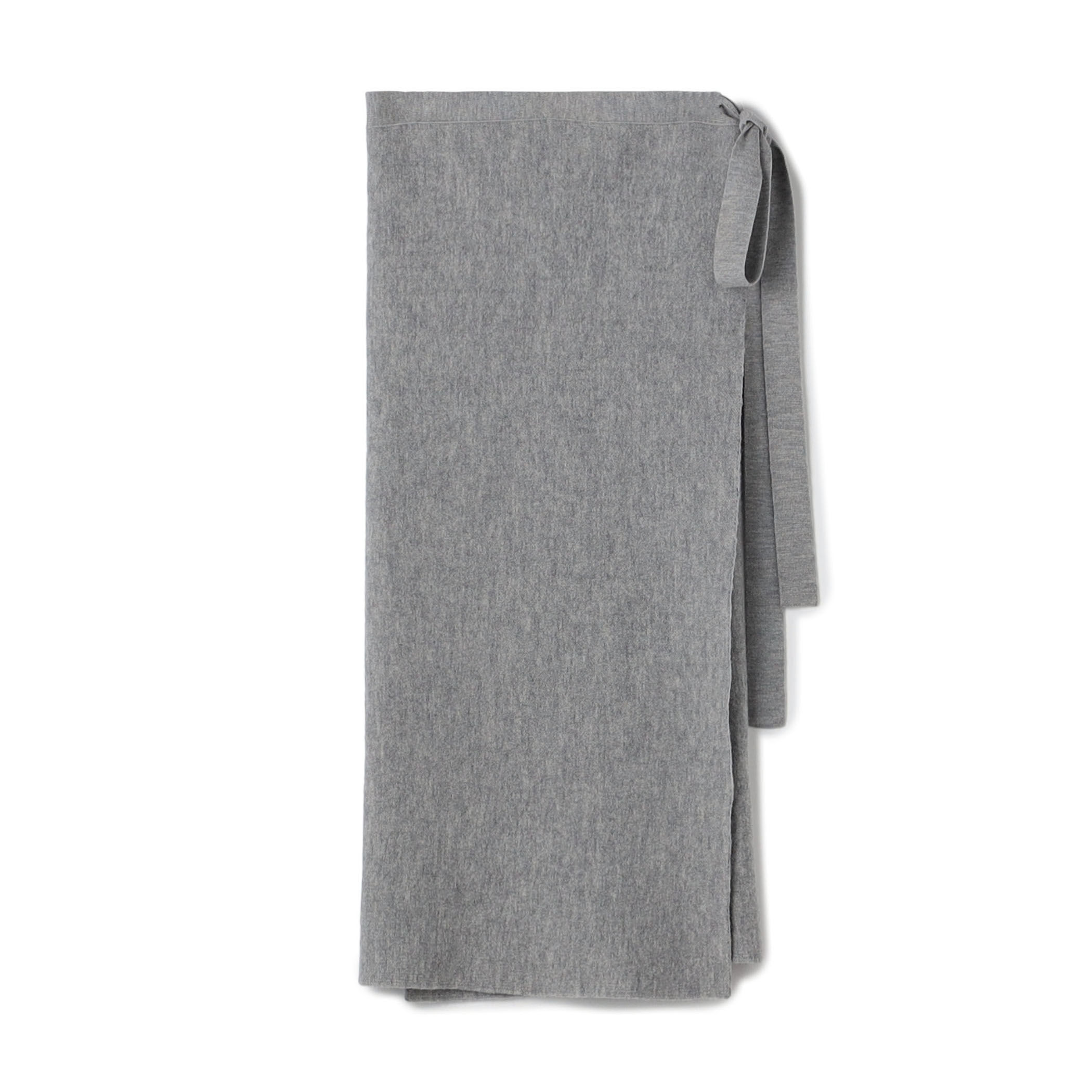 CABaN フランネルジャカードラップスカート ウールジャカード ラップ