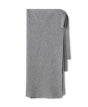 ウールジャカード ラップスカート