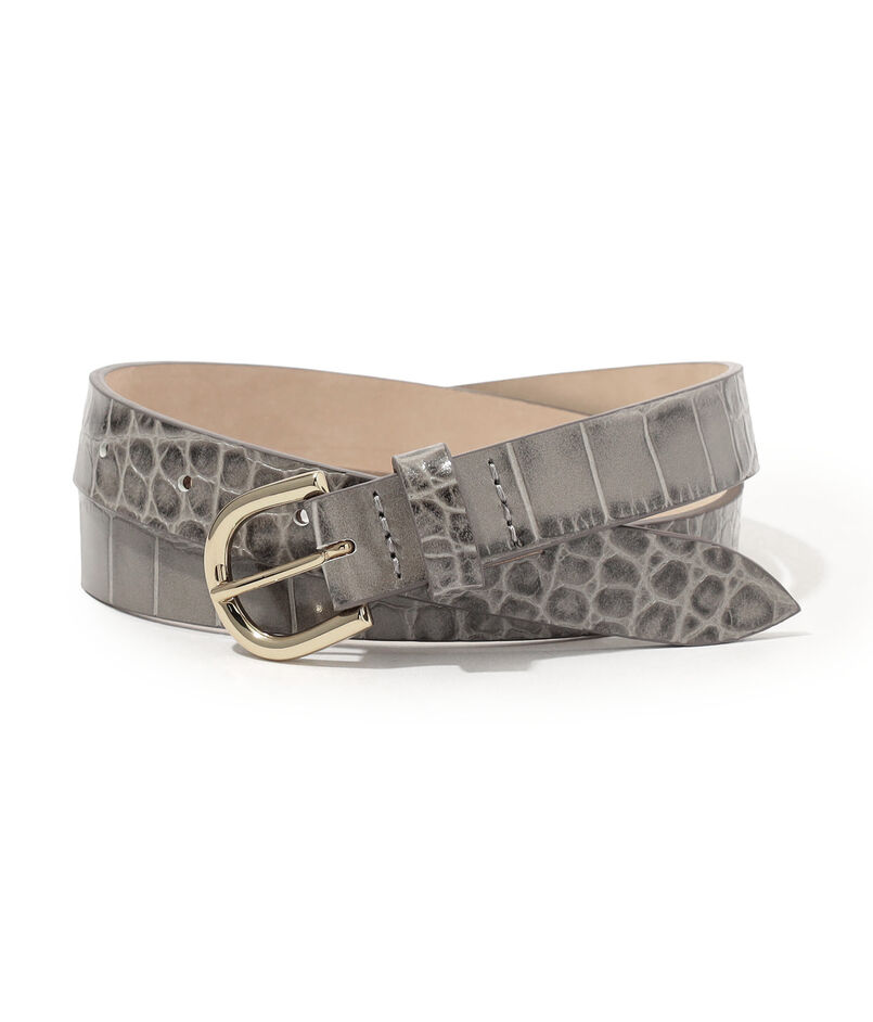 LEFIJE CROC ROUND レザーベルト