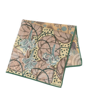 TOMORROWLAND コットンシルク プリントスカーフ