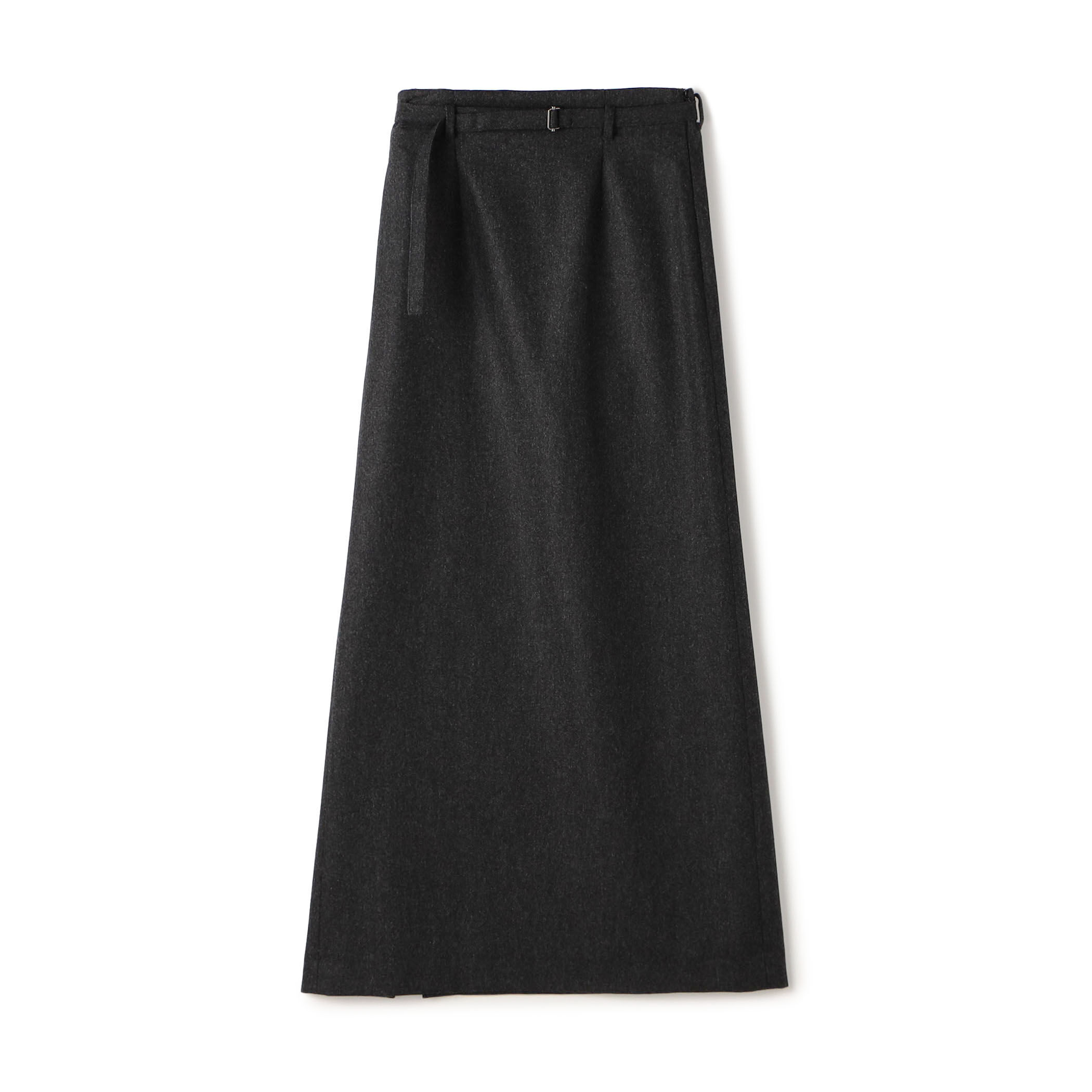 ウールメルトンポプリン Iラインスカート｜トゥモローランド 公式通販