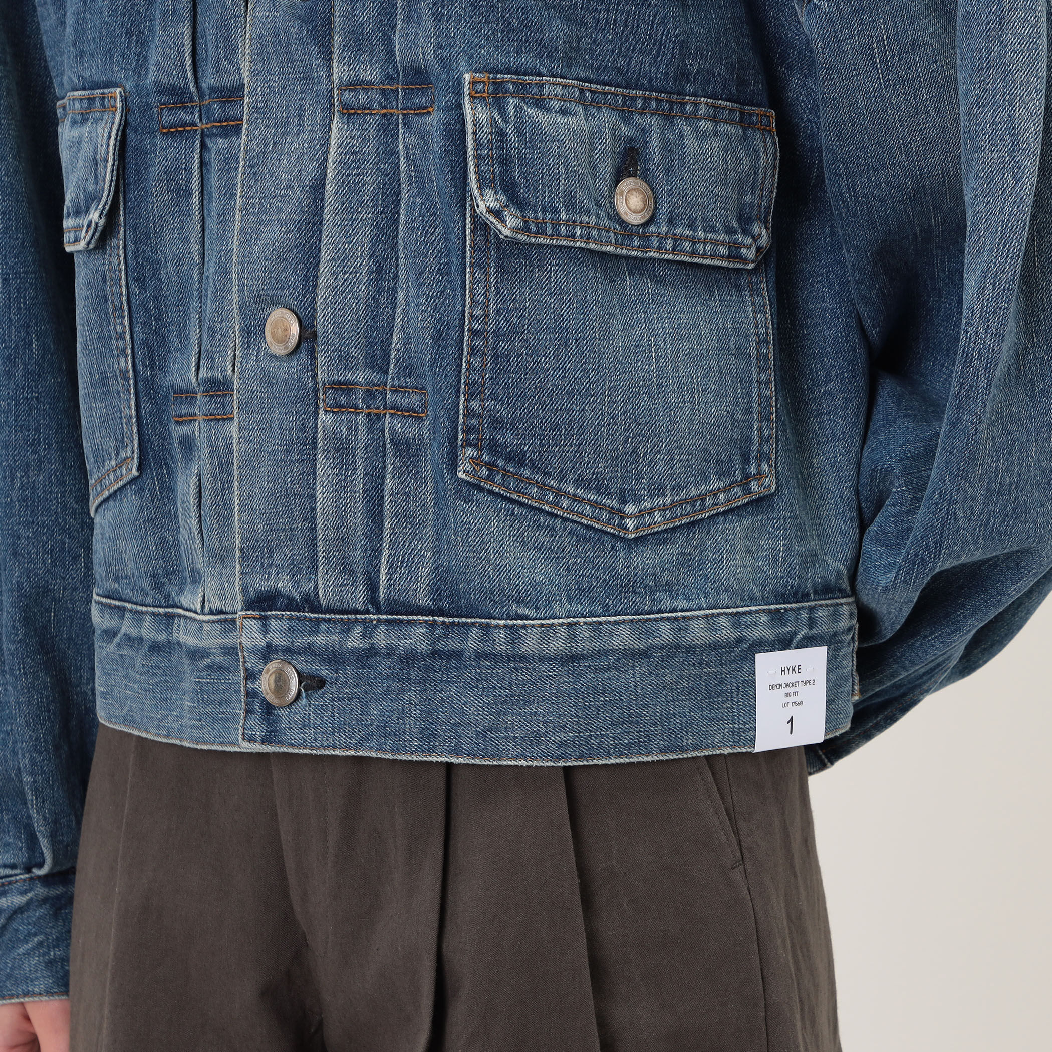 HYKE BALLOON SLV DENIM JK TYPE2 デニムジャケット｜トゥモローランド