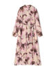 リリアンプリント ロングシャツワンピース