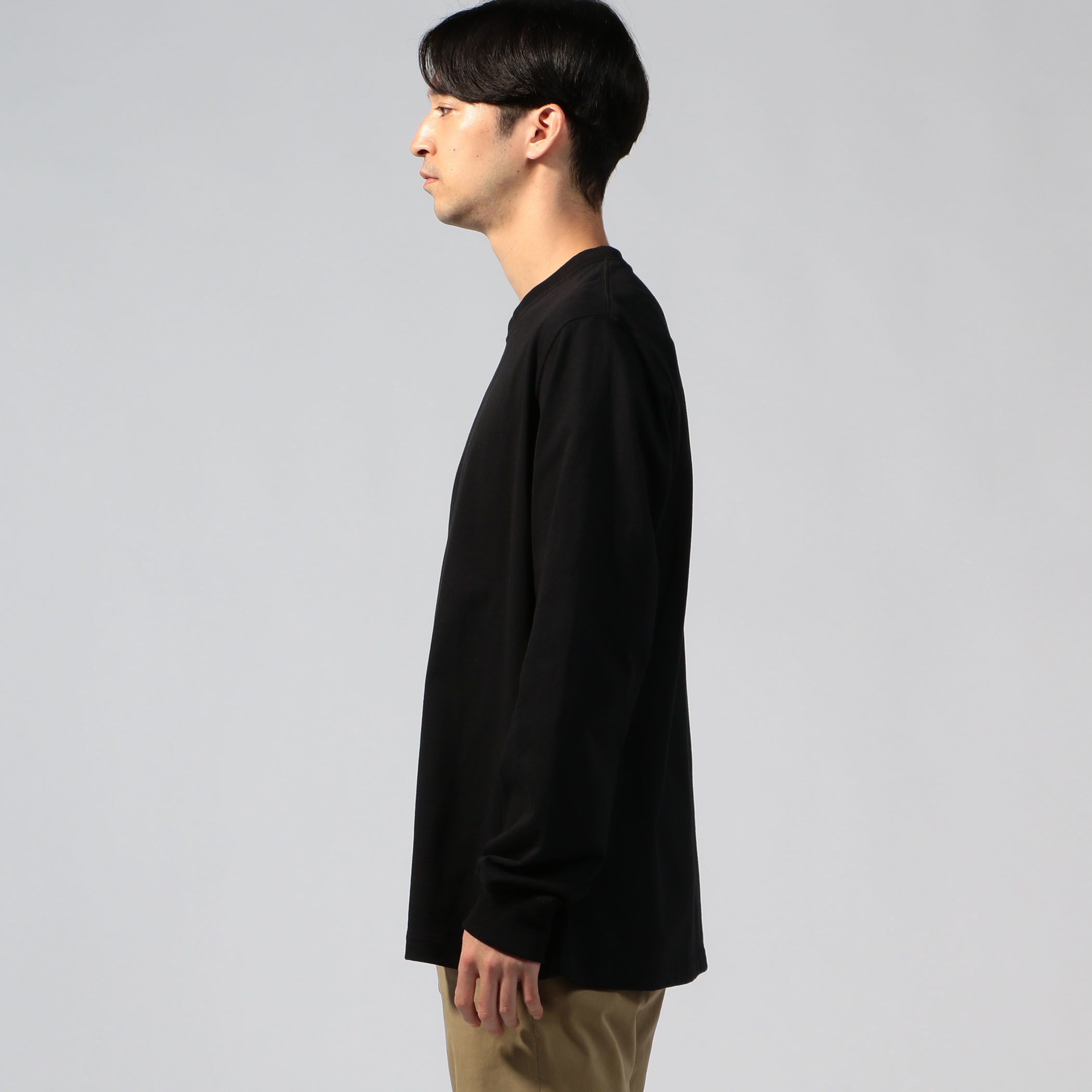 fitfor BASIC LONG SLEEVE TEE コットン クルーネックロングスリーブ