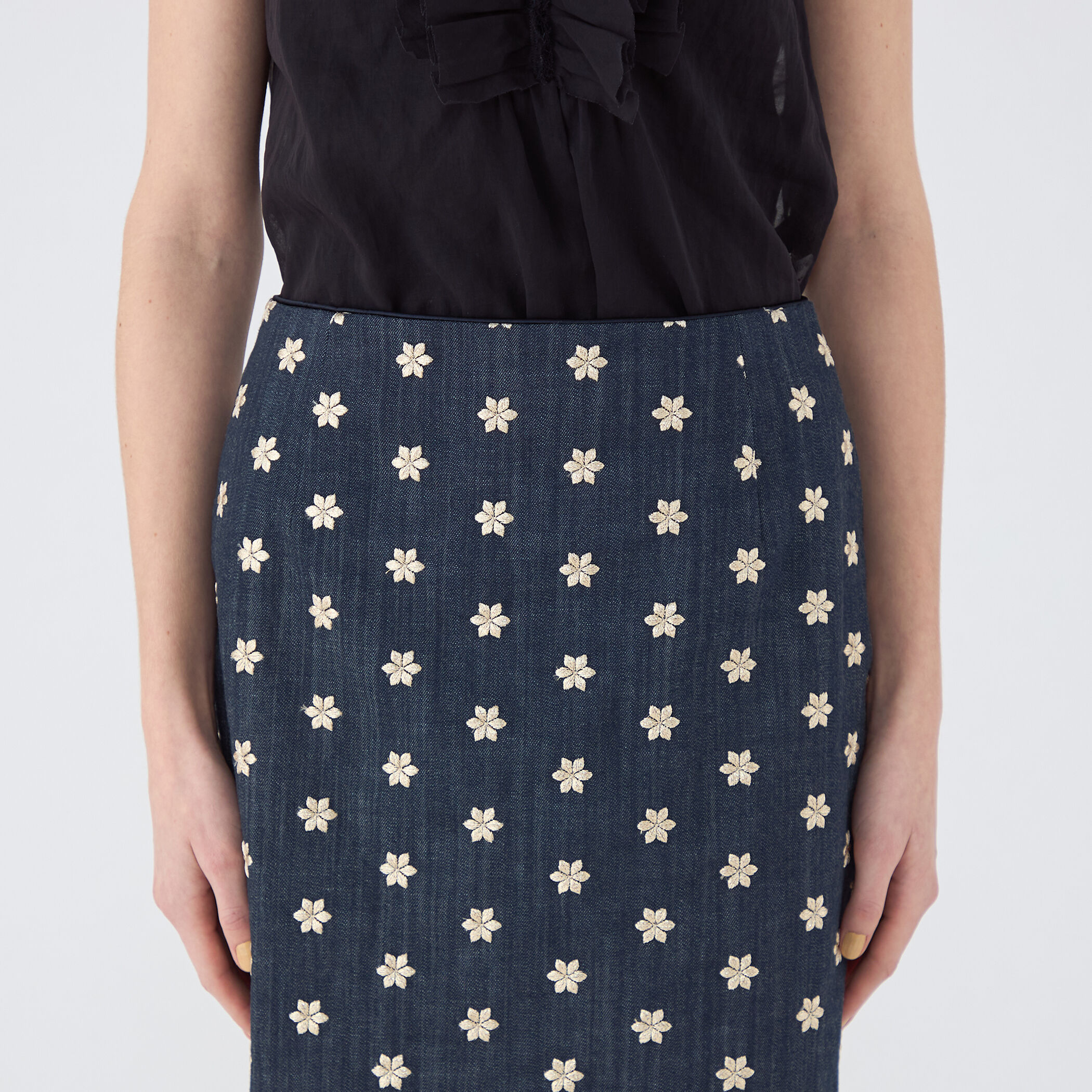 ドレフルールデニム タイトストレートスカート｜トゥモローランド 公式通販