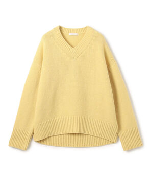 ファインウール Vネックプルオーバー