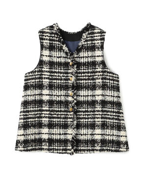 オーロラグレンチェック Vカラージレ