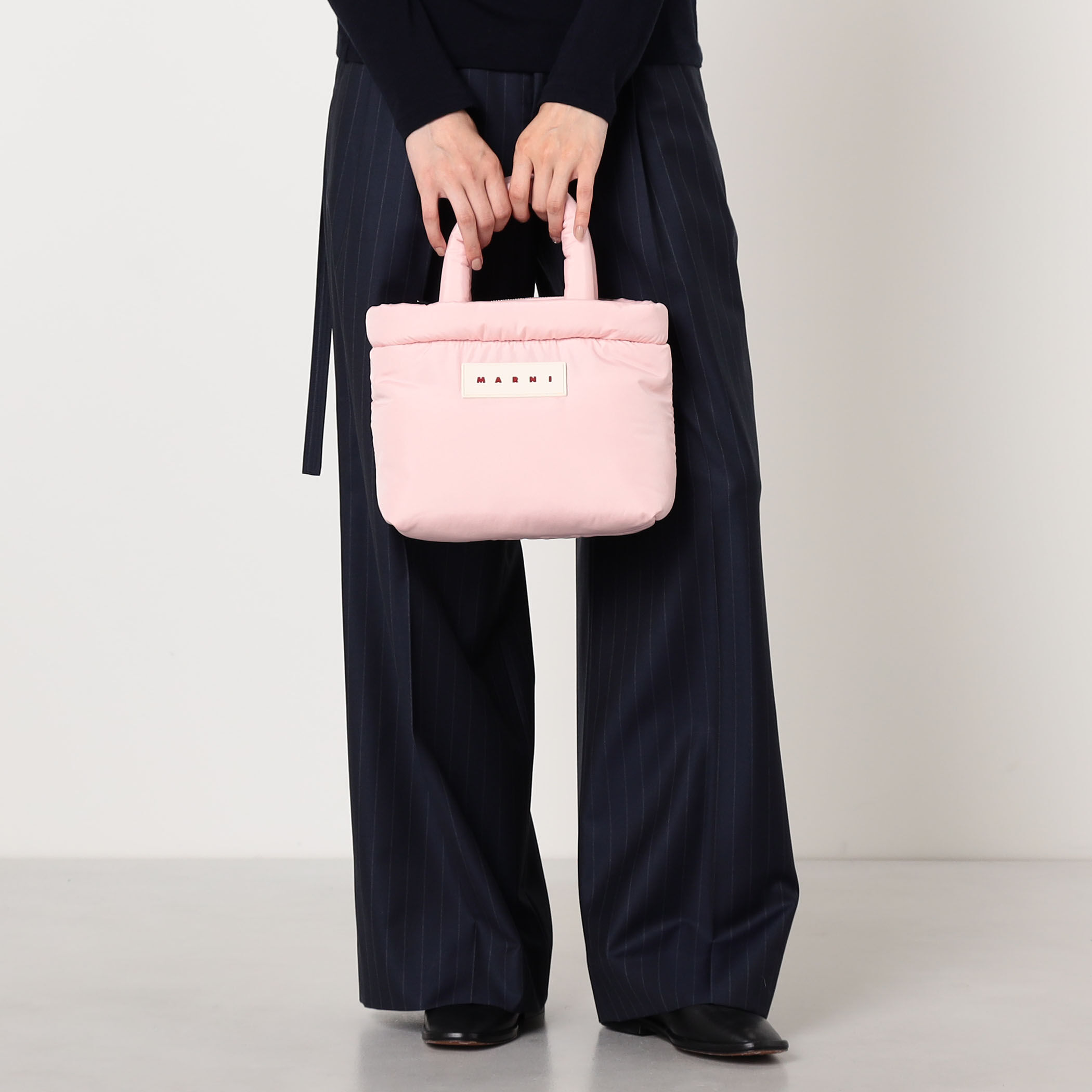MARNI ボードバッグ ピンク MARNI TOTE ピンク Puff E/W トートバッグ｜トゥモローランド 公式サイト