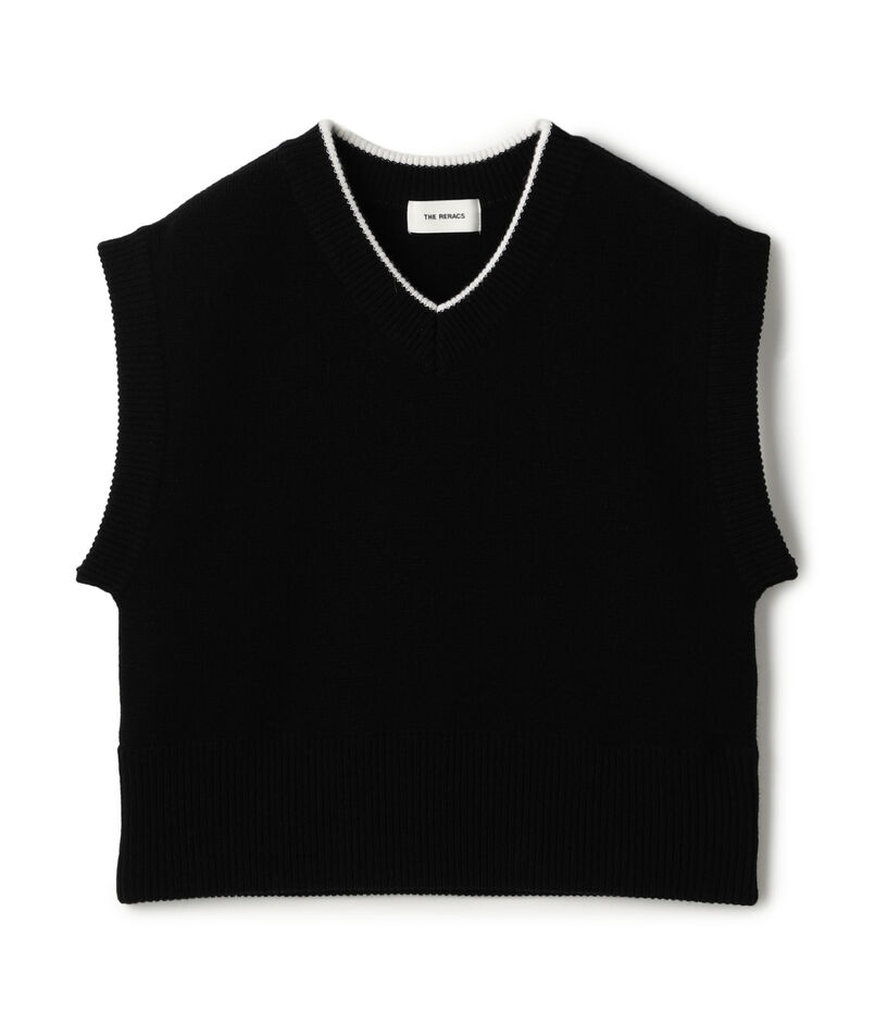 【別注】THE RERACS &times; Edition  V NECK VEST Vネック ニットベスト