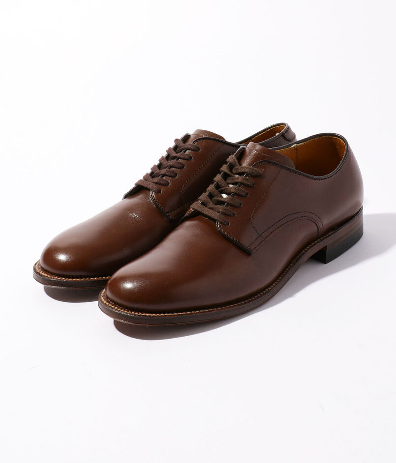 ALDEN カーフ プレーントゥ レザーシューズ