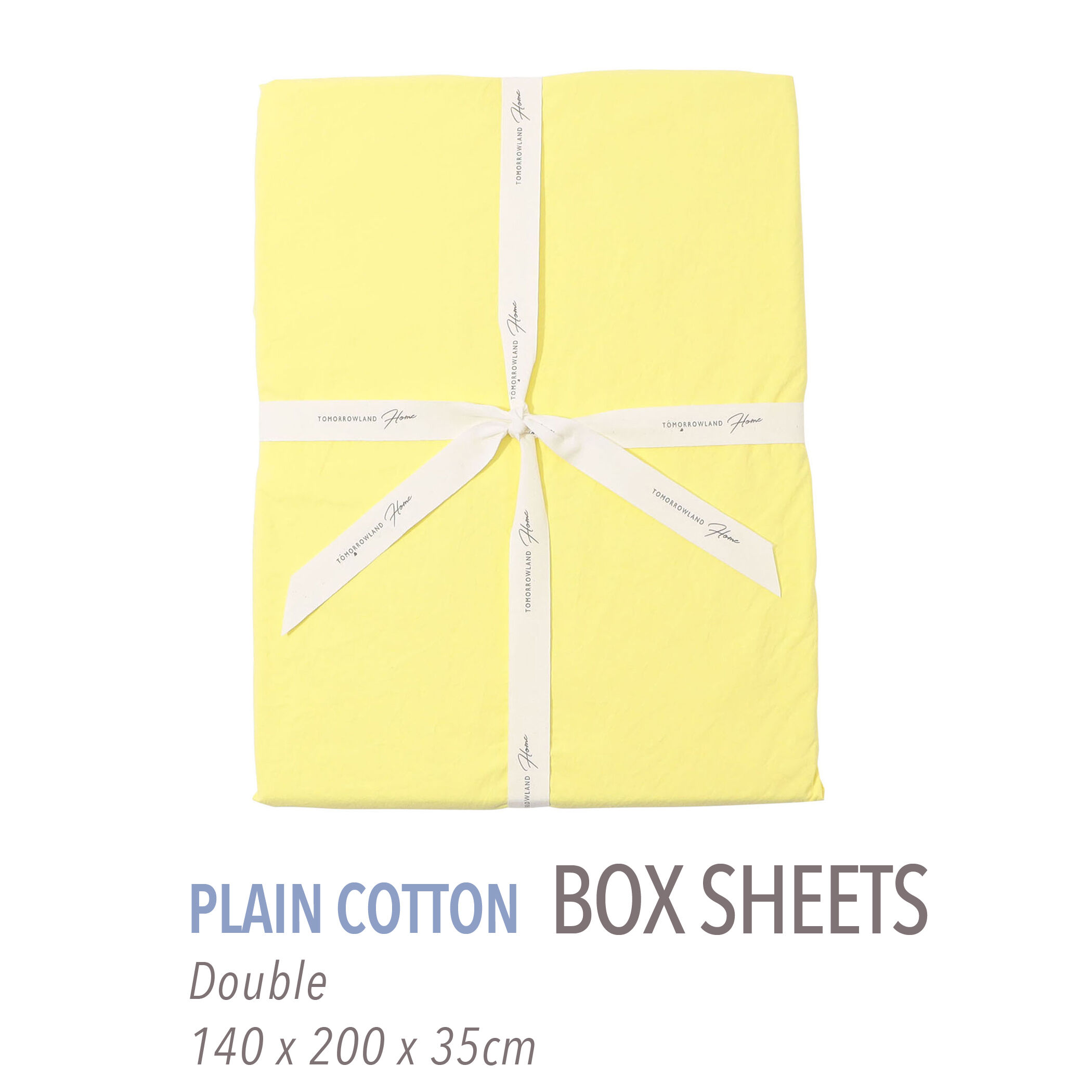 プレーンコットン ボックスシーツ（ダブル）｜トゥモローランド 公式通販