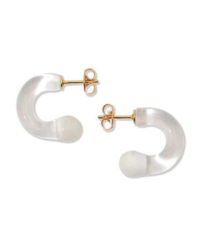 LEVENS JEWELS MINI GLASS HOOP ピアス