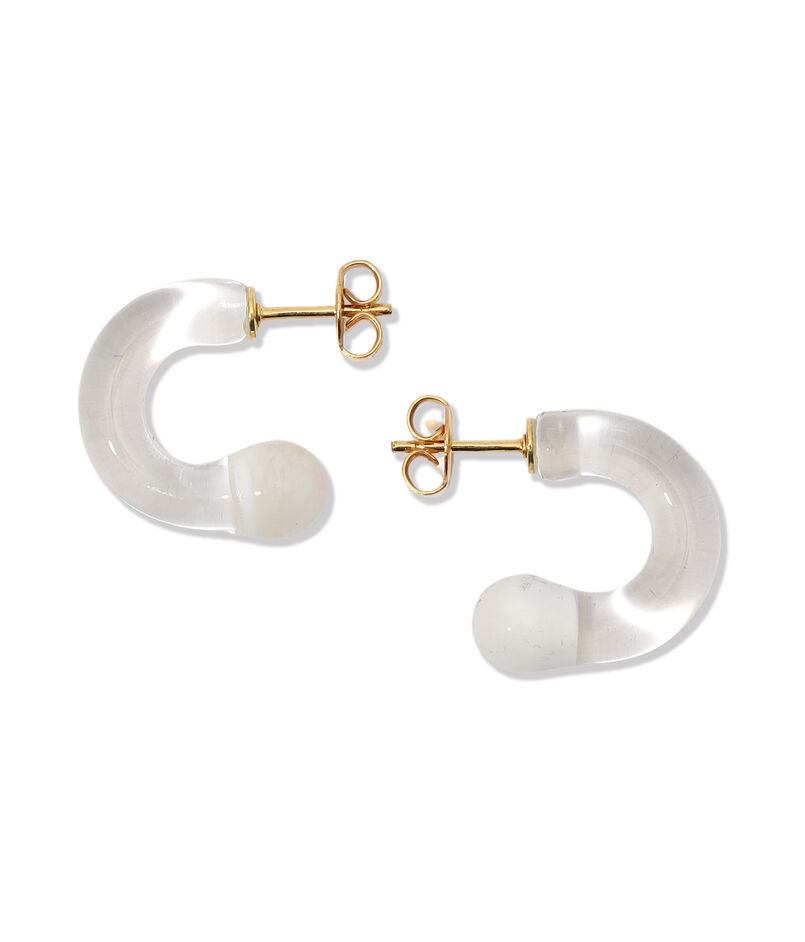 LEVENS JEWELS MINI GLASS HOOP ピアス