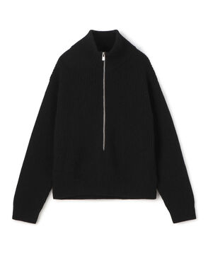 ファインウーレン ジップ プルオーバー