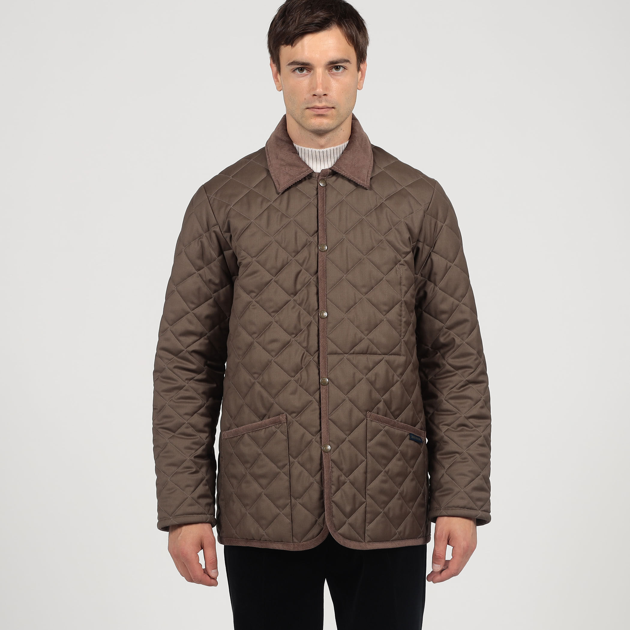 別注】LAVENHAM DENHAM ウールキルティングブルゾン V.B.CANONICO