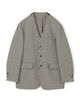ウール ダブルフェイス カラーレス3Bジャケット