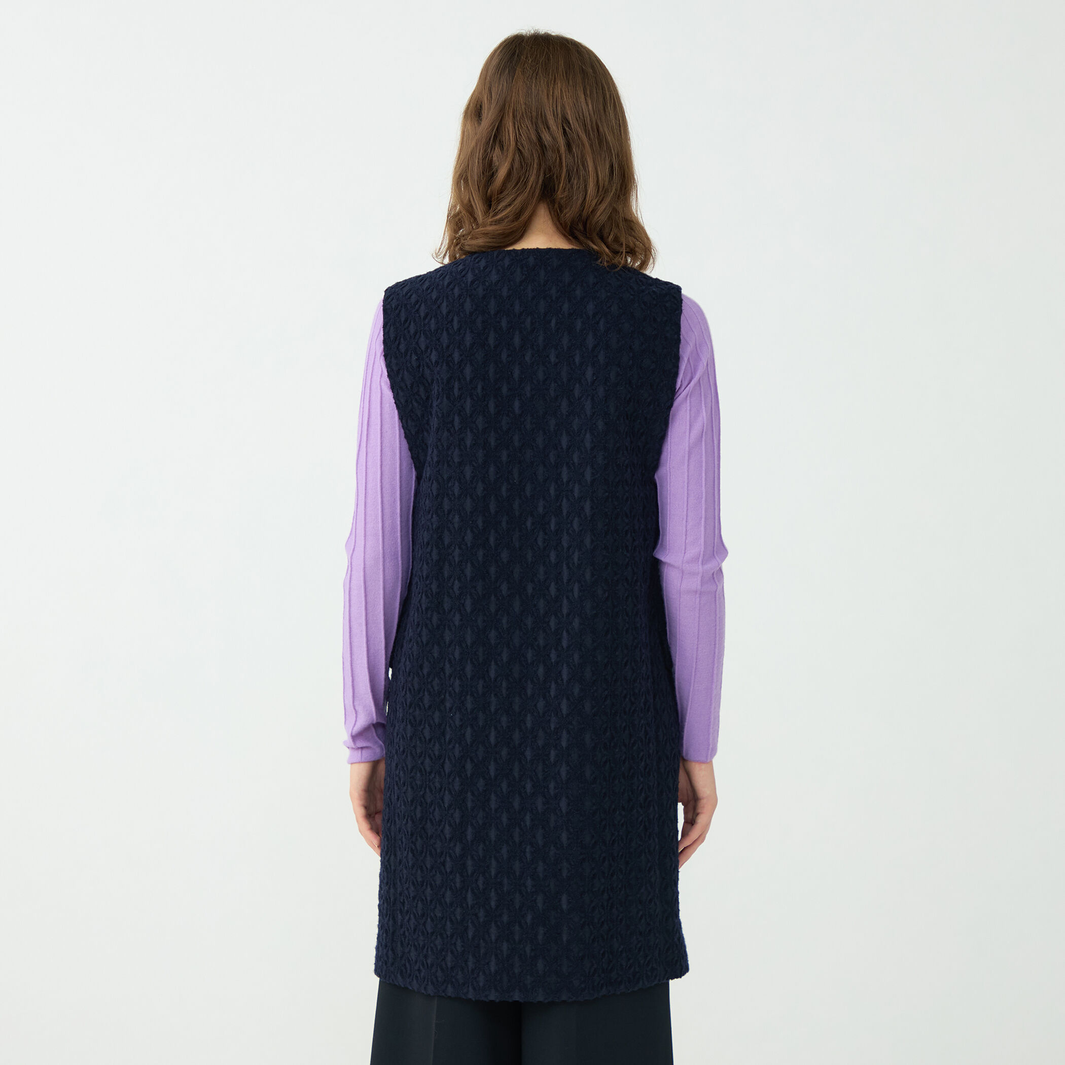 モールヤーンジャカード クルーネックジレ｜トゥモローランド 公式通販