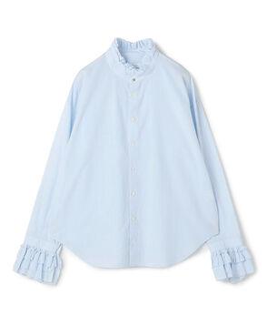 コットン フリルシャツ