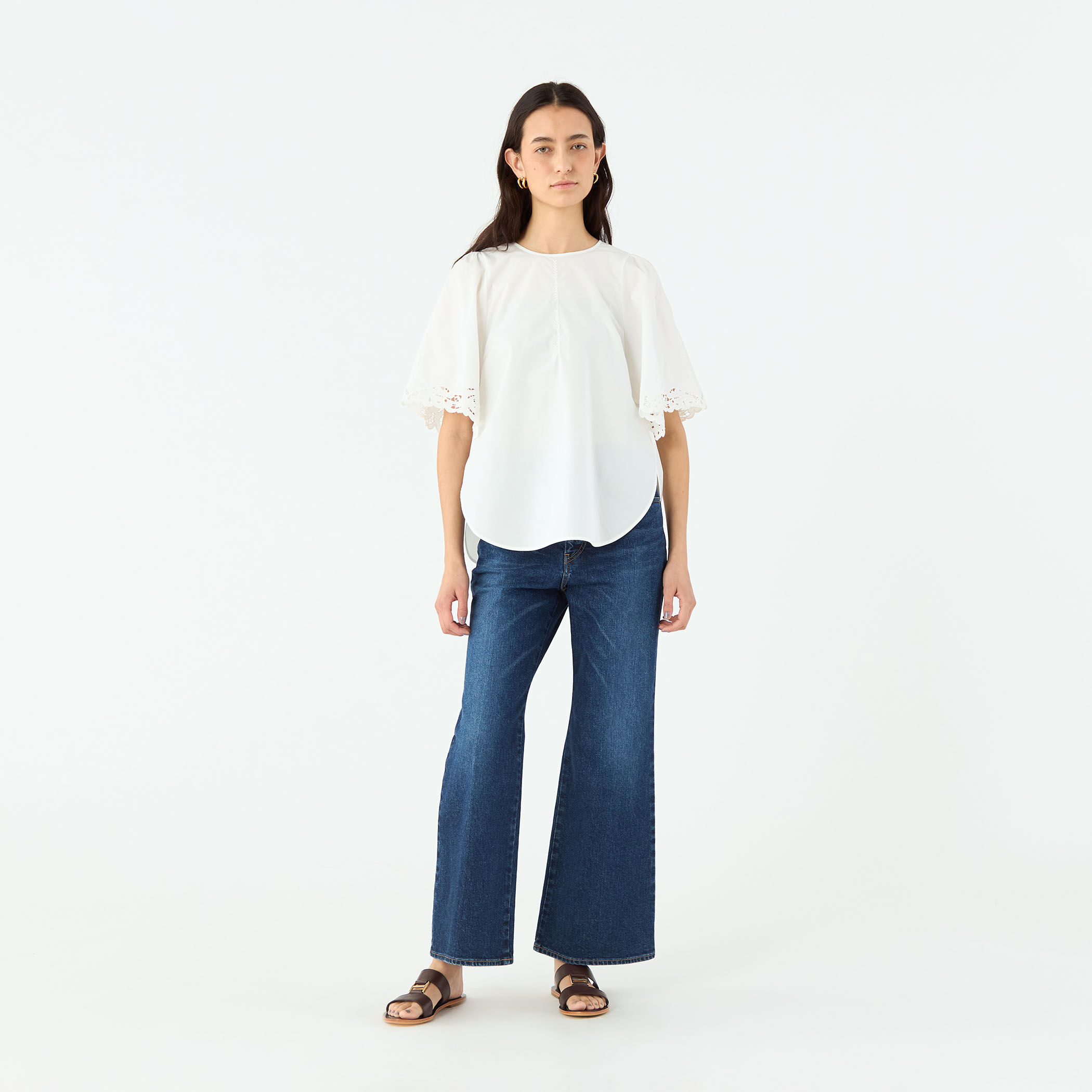 MACPHEE レーススモックブラウス プルオーバー TOMORROWLAND 楽天市場】【SALE／40%OFF】フラワーレース ショートブラウス