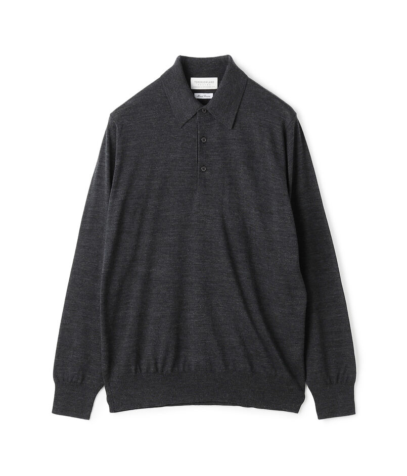 ■TOMORROWLAND tricot スーパーファインメリノウール ニットポロシャツ
