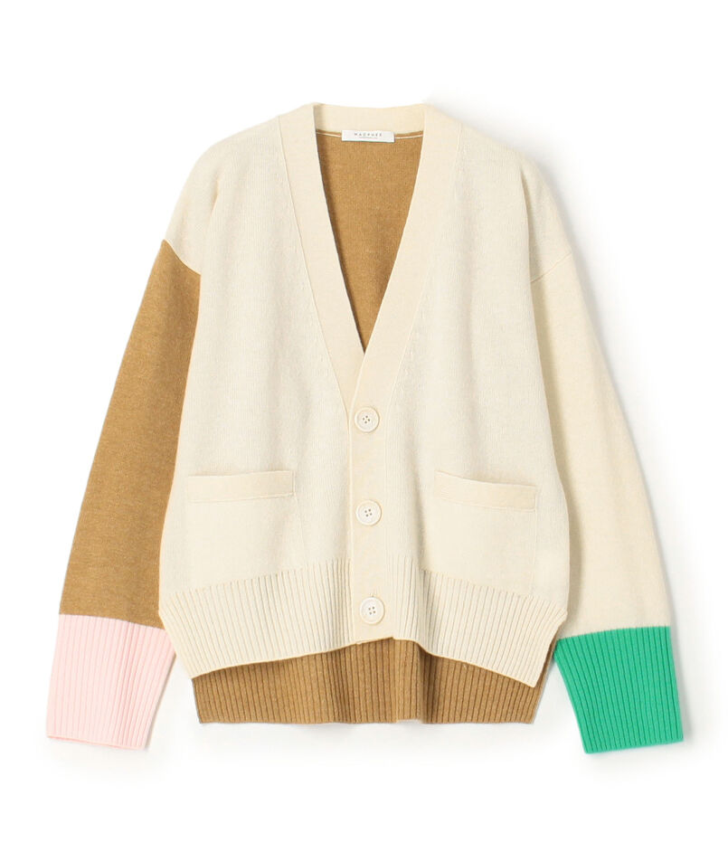 ■NZ LAMB 9G  Vネックカーディガン