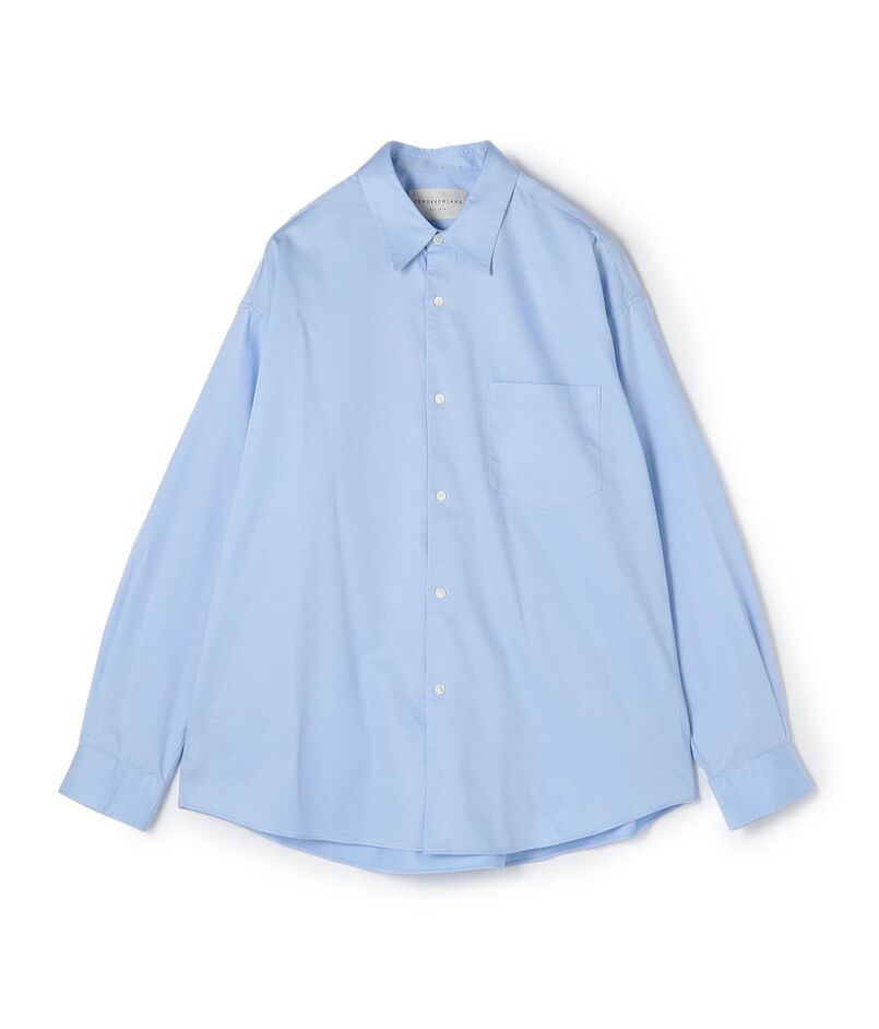 【店舗限定】コットンポプリン レギュラーカラーロングスリーブシャツ