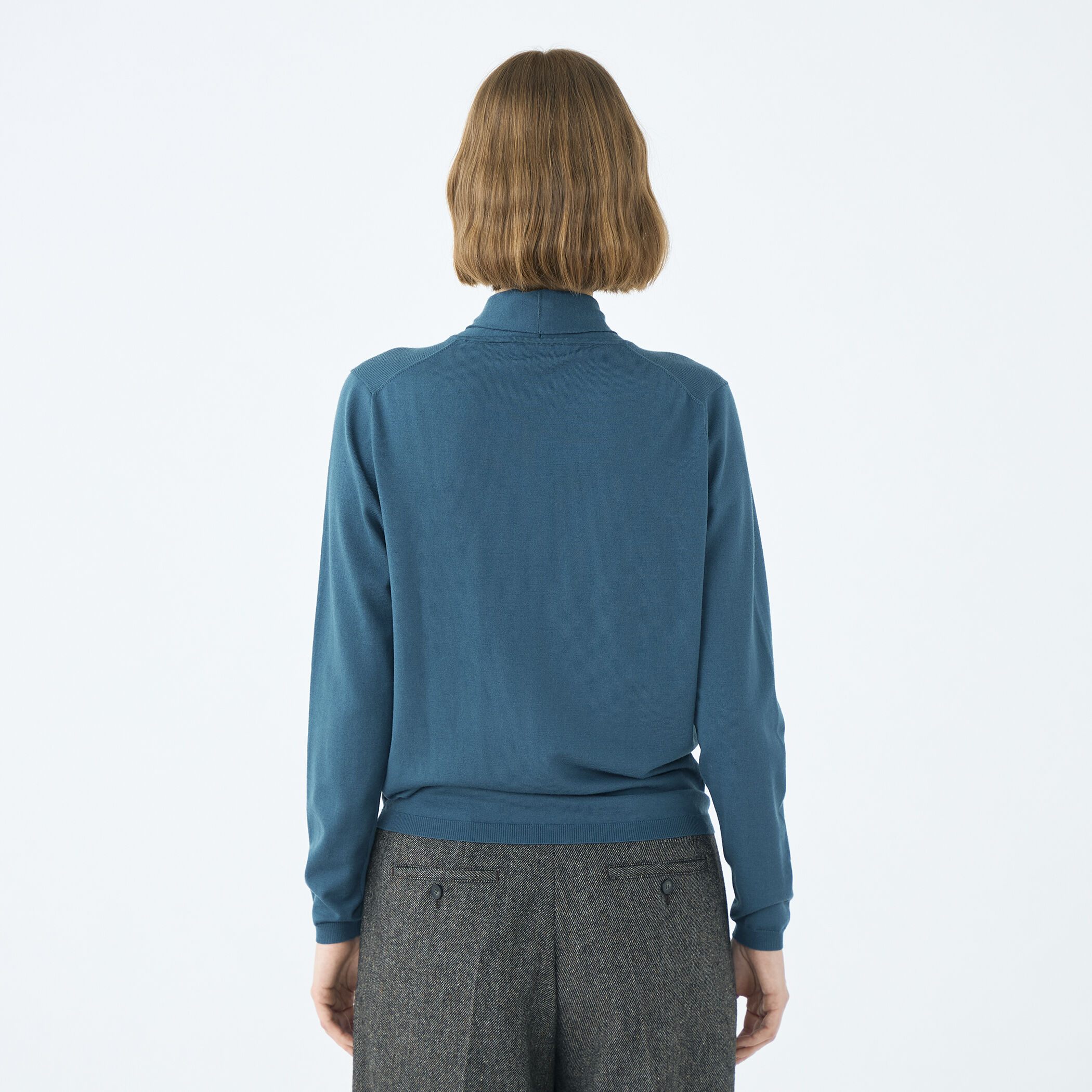 スーパーエクストラファインウール ボウタイプルオーバー