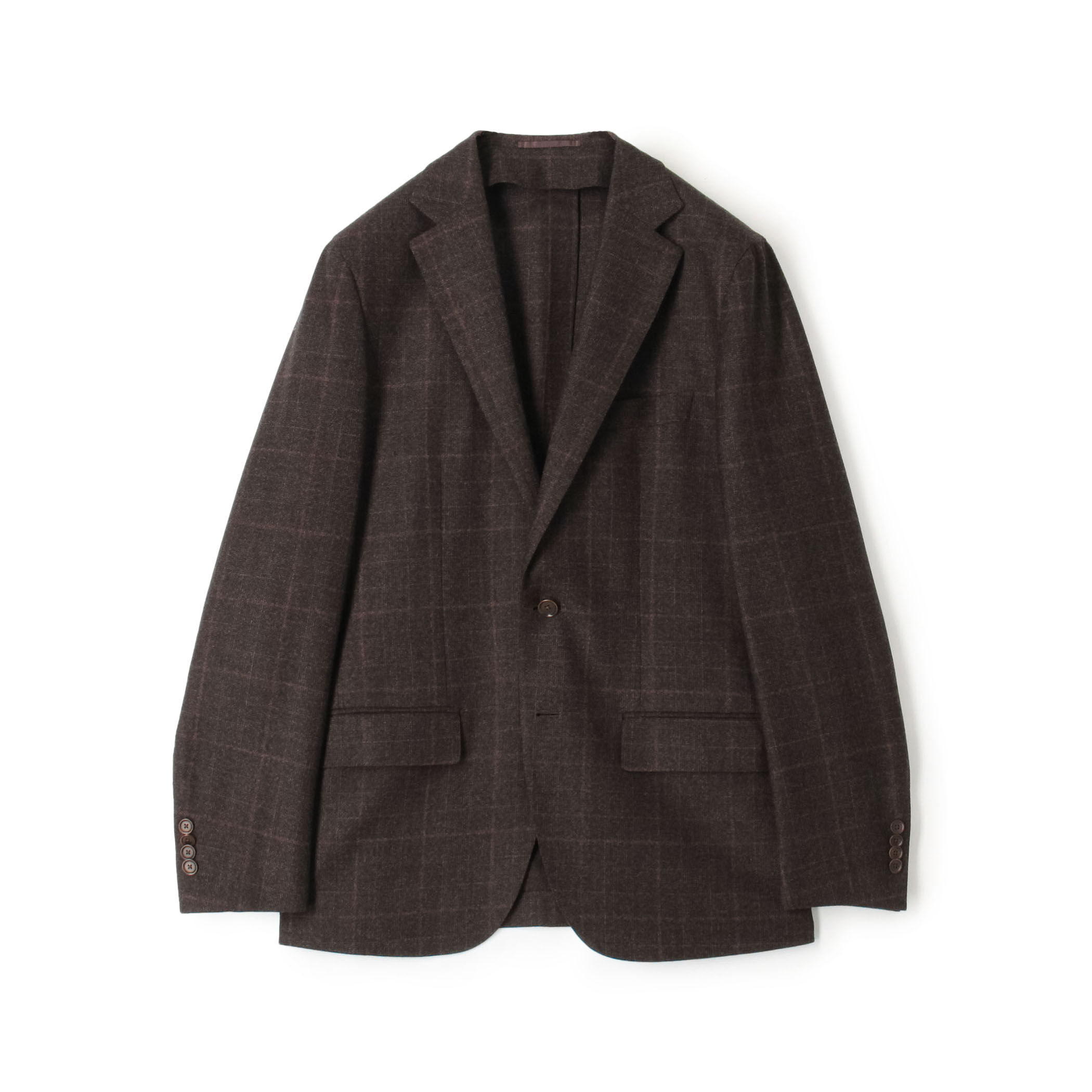 ウールナチュラルストレッチ シングルブレステッド 2Bジャケット DRAGO
