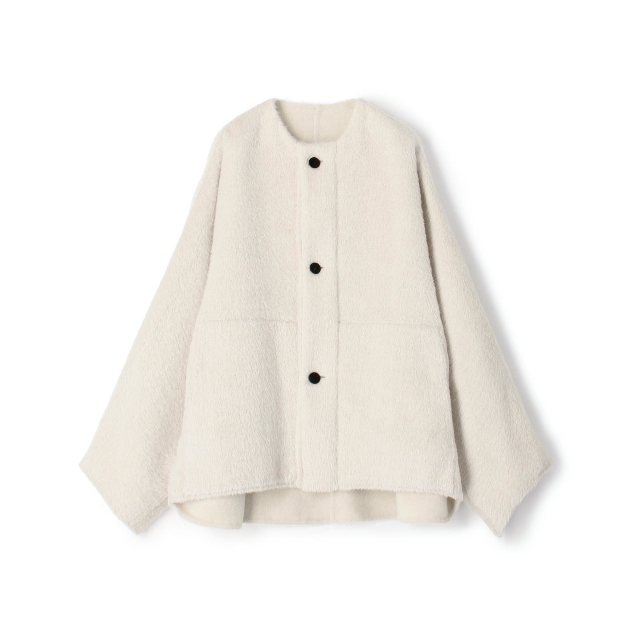 アルパカダブルフェイス ドルマンショートコート｜トゥモローランド