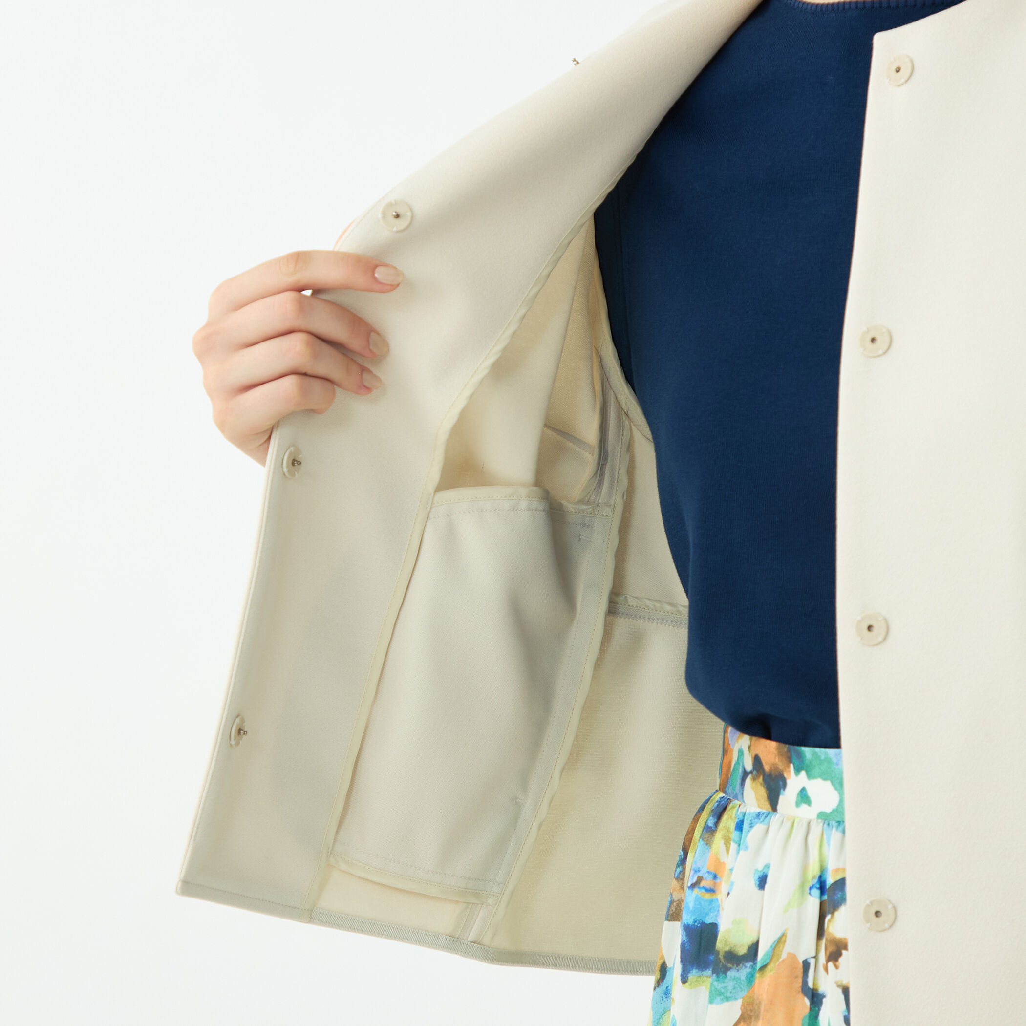 コットンアムンゼン バックペプラムジャケット｜トゥモローランド 公式通販