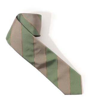 TOMORROWLAND シルク レジメンタルストライプ ナローネクタイ